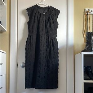 Rachel Comey Gray Ruched Sheath Midi Dress